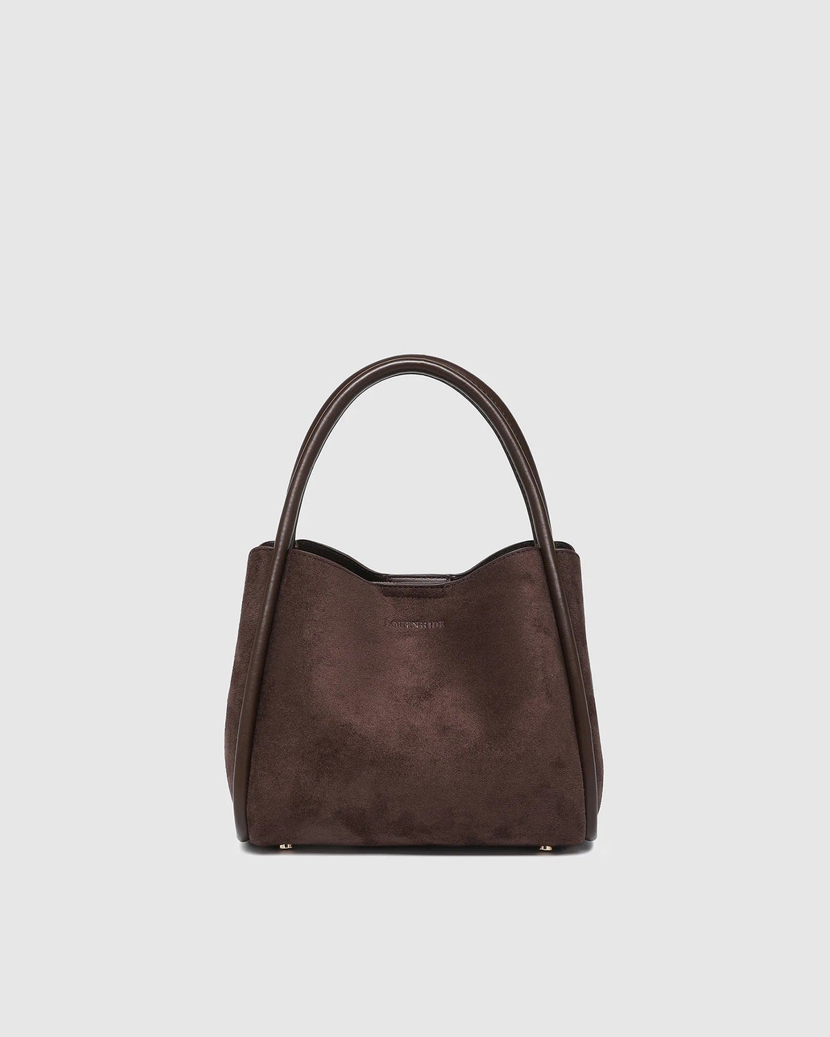 STEFFIE MINI TOTE BAG SUEDETTE CHOCOLATE_by_LOUENHIDE_women's_in_New Zealand_ STEFFIE MINI TOTE BAG SUEDETTE CHOCOLATE _