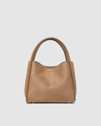 STEFFIE SUEDETTE MINI TOTE BAG HONEY_by_LOUENHIDE_women's_in_New Zealand_ STEFFIE SUEDETTE MINI TOTE BAG HONEY _