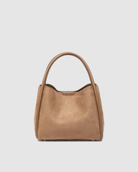 STEFFIE SUEDETTE MINI TOTE BAG HONEY_by_LOUENHIDE_women's_in_New Zealand_ STEFFIE SUEDETTE MINI TOTE BAG HONEY _