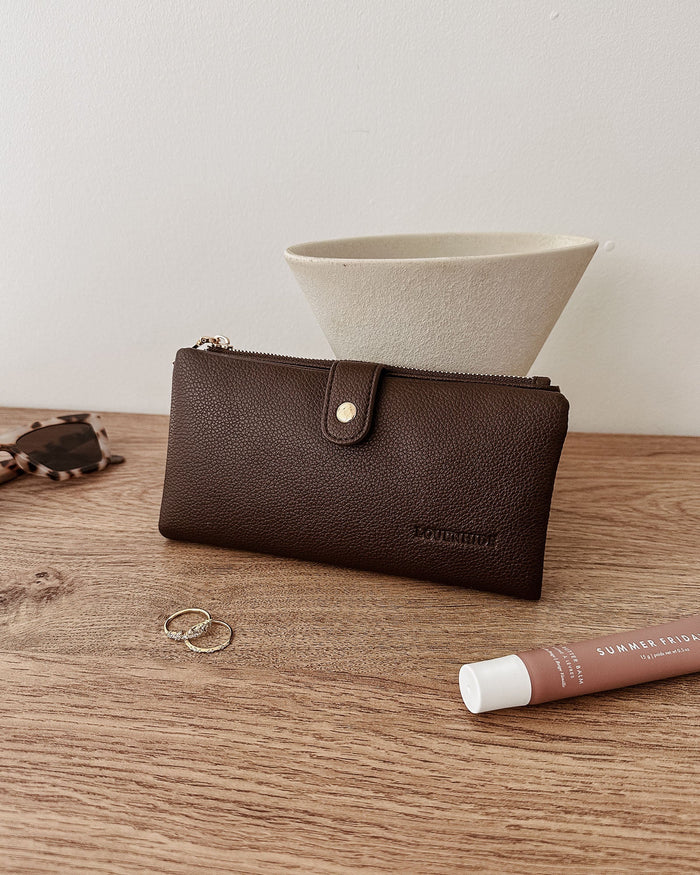 LOUENHIDE_STELLA WALLET CHOCOLATE _ STELLA WALLET CHOCOLATE _ Ebony Boutique NZ