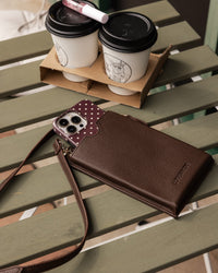 LOUENHIDE_SUKI PHONE BAG CHOCOLATE _ SUKI PHONE BAG CHOCOLATE _ Ebony Boutique NZ