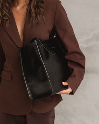 LOUENHIDE_THE ESSENTIAL WORK BAG BUNDLE BLACK PATENT _ THE ESSENTIAL WORK BAG BUNDLE BLACK PATENT _ Ebony Boutique NZ