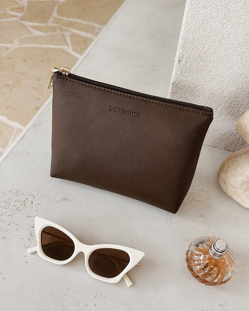 LOUENHIDE_THE EVERYDAY POUCH CHOCOLATE _ THE EVERYDAY POUCH CHOCOLATE _ Ebony Boutique NZ