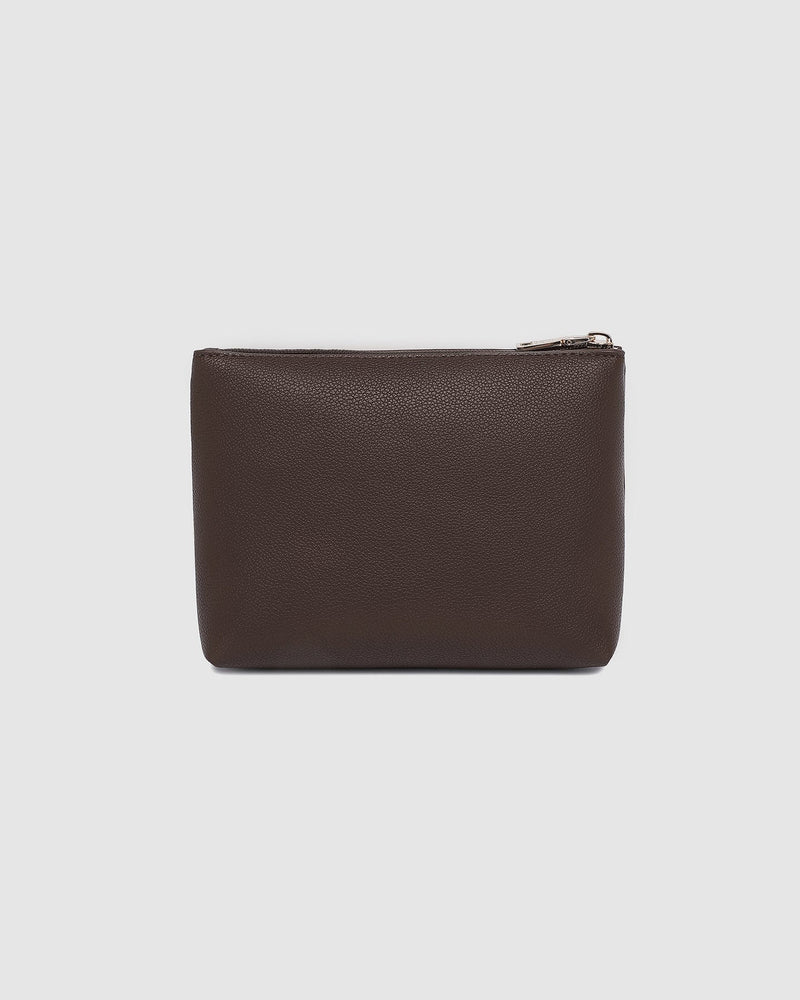 LOUENHIDE_THE EVERYDAY POUCH CHOCOLATE _ THE EVERYDAY POUCH CHOCOLATE _ Ebony Boutique NZ