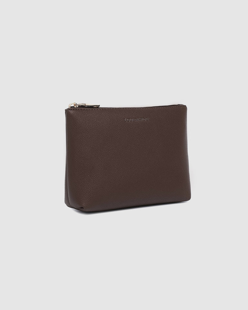 LOUENHIDE_THE EVERYDAY POUCH CHOCOLATE _ THE EVERYDAY POUCH CHOCOLATE _ Ebony Boutique NZ