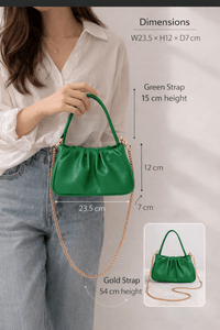 LOUENHIDE_UMA HANDBAG GREEN _ UMA HANDBAG GREEN _ Ebony Boutique NZ