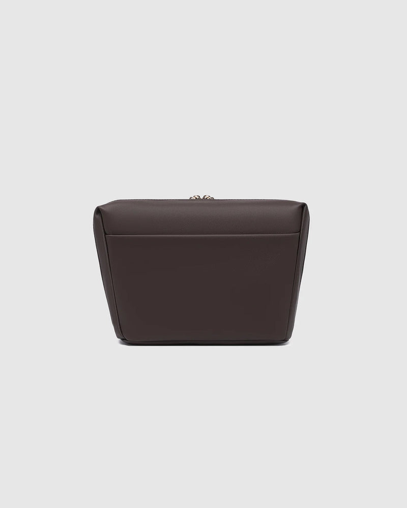 LOUENHIDE_VANESSA COSMETIC BAG CHOCOLATE _ VANESSA COSMETIC BAG CHOCOLATE _ Ebony Boutique NZ