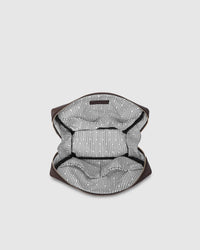 LOUENHIDE_VANESSA COSMETIC BAG CHOCOLATE _ VANESSA COSMETIC BAG CHOCOLATE _ Ebony Boutique NZ