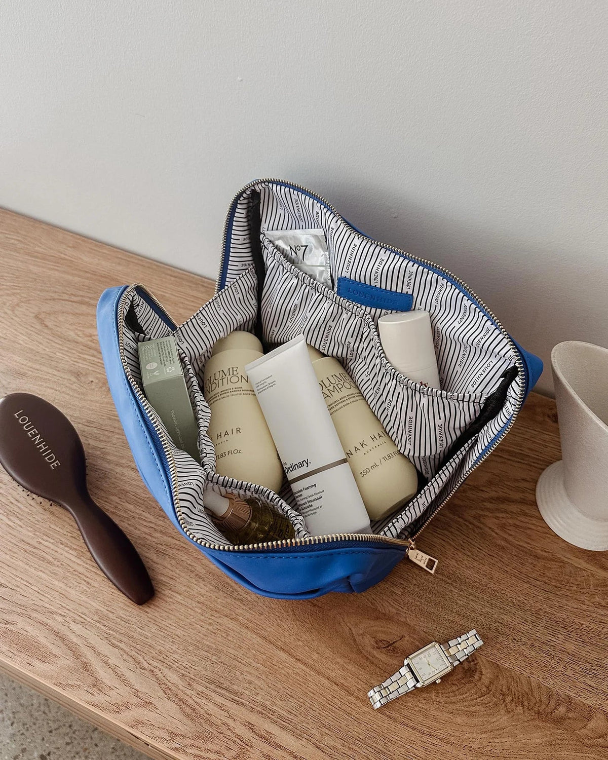 LOUENHIDE_VANESSA COSMETIC BAG ROYAL BLUE _ VANESSA COSMETIC BAG ROYAL BLUE _ Ebony Boutique NZ