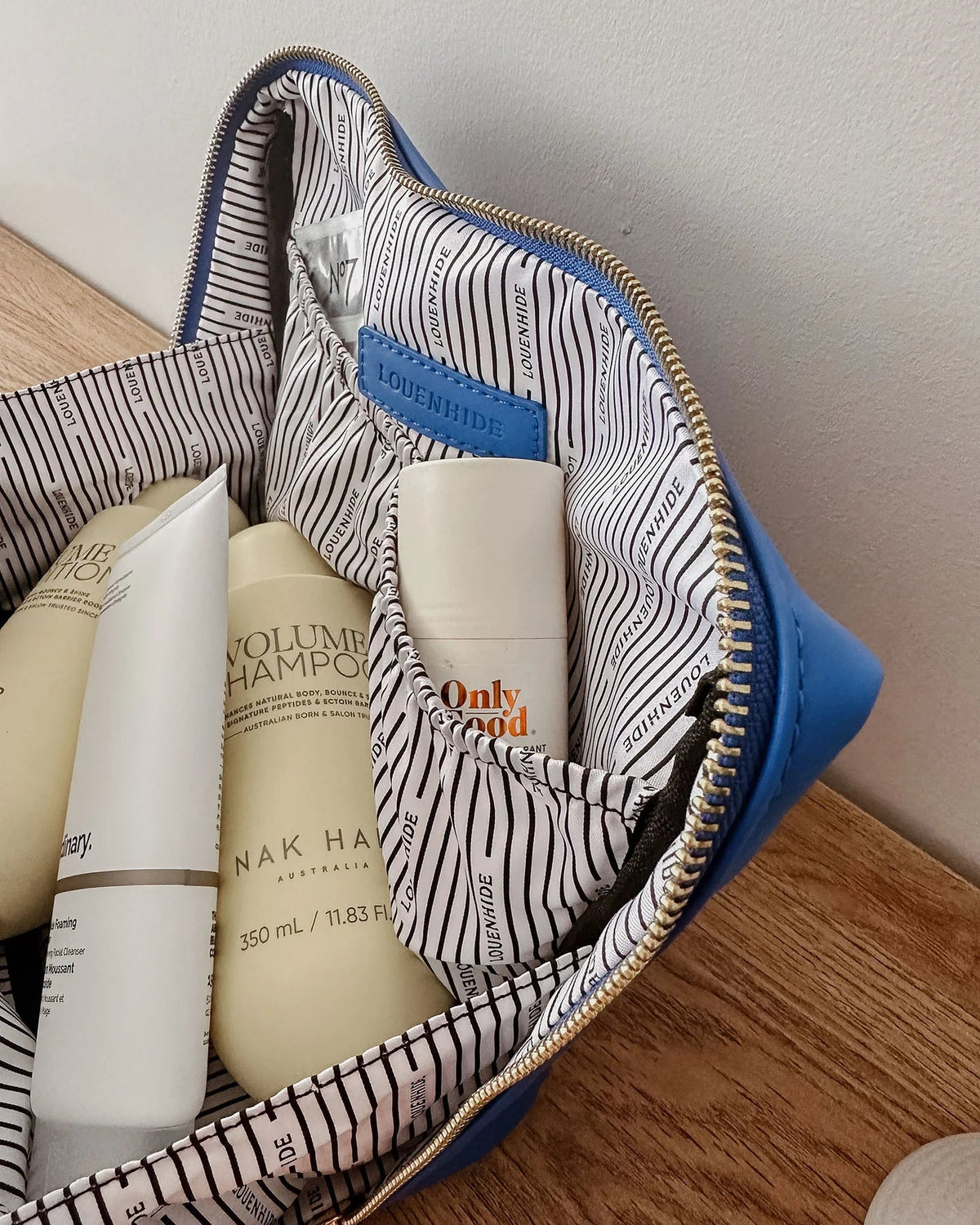 LOUENHIDE_VANESSA COSMETIC BAG ROYAL BLUE _ VANESSA COSMETIC BAG ROYAL BLUE _ Ebony Boutique NZ