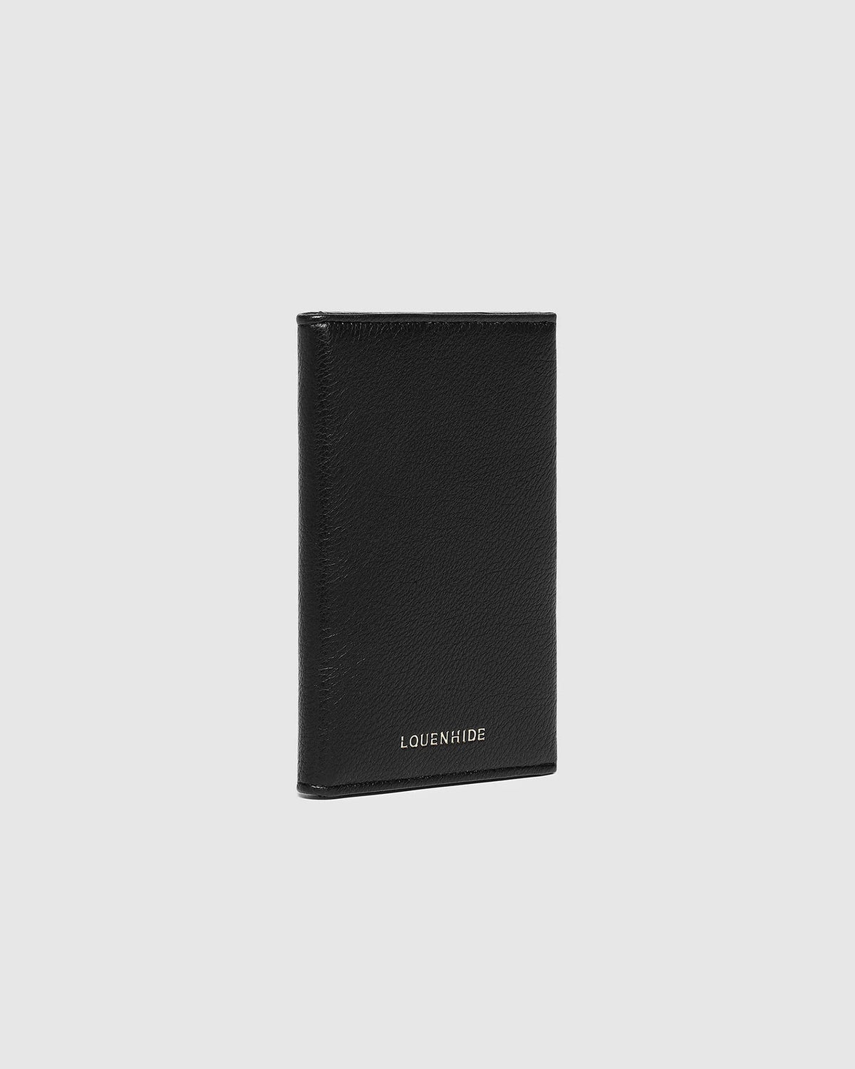LOUENHIDE_VENICE PASSPORT HOLDER BLACK _ VENICE PASSPORT HOLDER BLACK _ Ebony Boutique NZ
