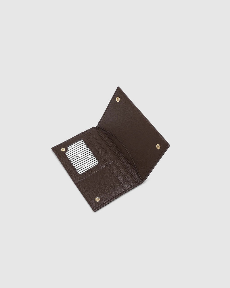 LOUENHIDE_VENICE PASSPORT HOLDER CHOCOLATE _ VENICE PASSPORT HOLDER CHOCOLATE _ Ebony Boutique NZ