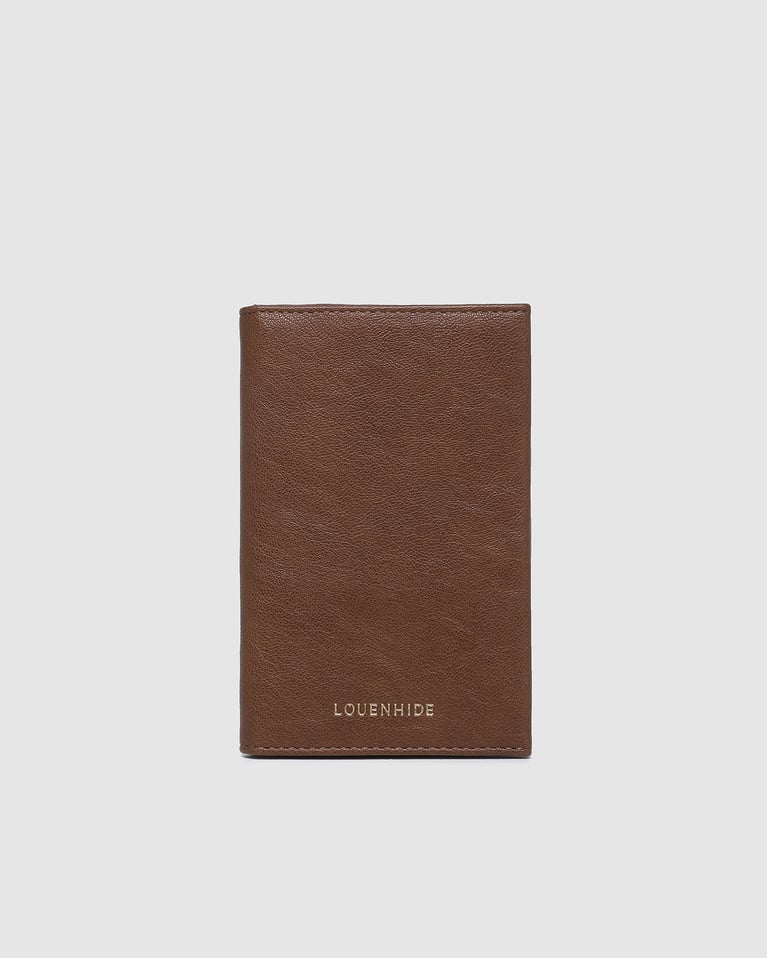 VENICE PASSPORT HOLDER COGNAC_by_LOUENHIDE_women's_in_New Zealand_ VENICE PASSPORT HOLDER COGNAC _