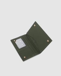 VENICE PASSPORT HOLDER OLIVE_by_LOUENHIDE_women's_in_New Zealand_ VENICE PASSPORT HOLDER OLIVE _