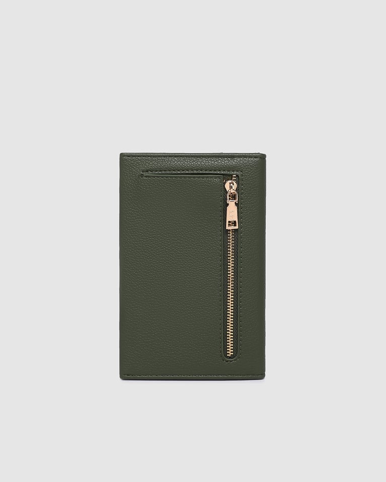 VENICE PASSPORT HOLDER OLIVE_by_LOUENHIDE_women's_in_New Zealand_ VENICE PASSPORT HOLDER OLIVE _