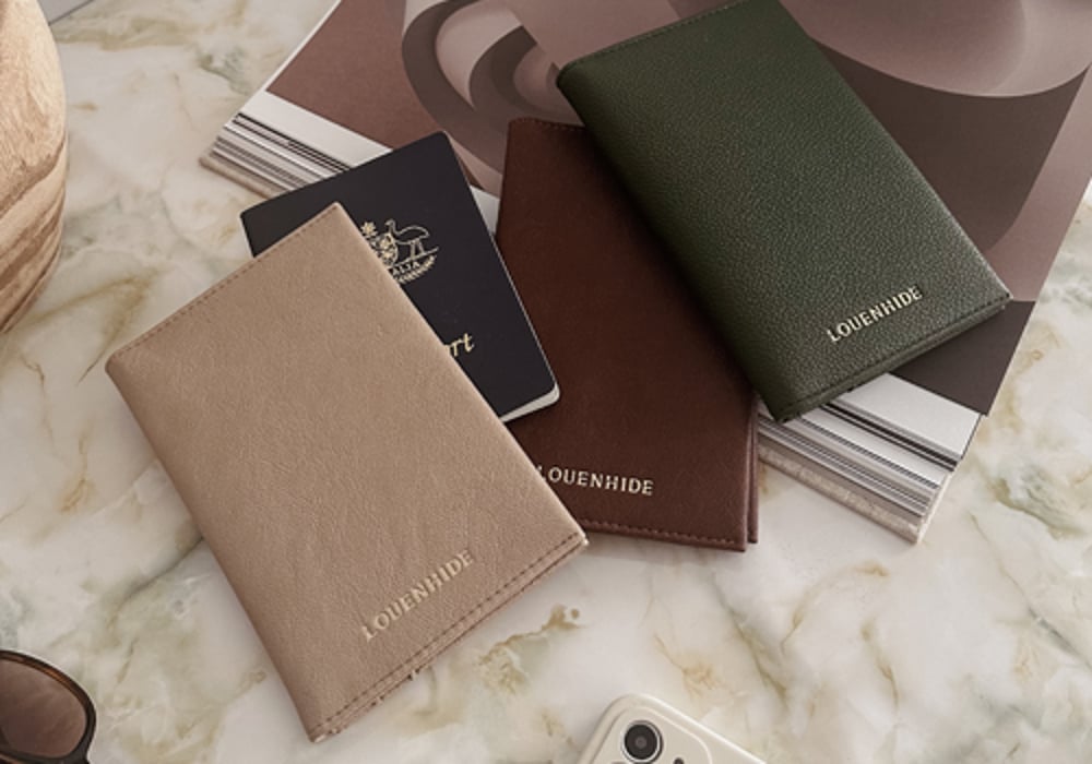 VENICE PASSPORT HOLDER SADDLE MALT_by_LOUENHIDE_women's_in_New Zealand_ VENICE PASSPORT HOLDER SADDLE MALT _