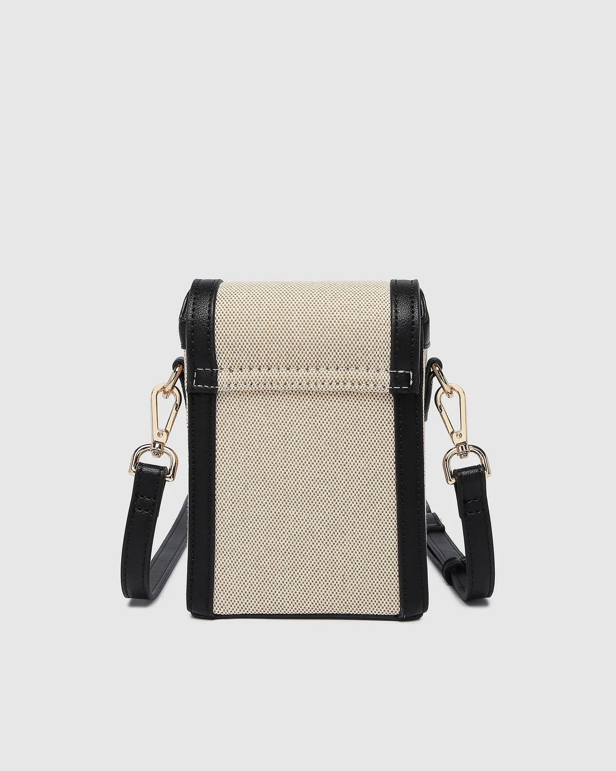 LOUENHIDE_YOKO CANVAS PHONE BAG BLACK _ YOKO CANVAS PHONE BAG BLACK _ Ebony Boutique NZ