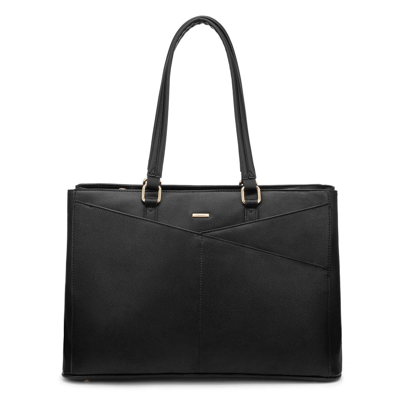 LOVEVOOK_ADDISON LAPTOP BAG BLACK _ ADDISON LAPTOP BAG BLACK _ Ebony Boutique NZ