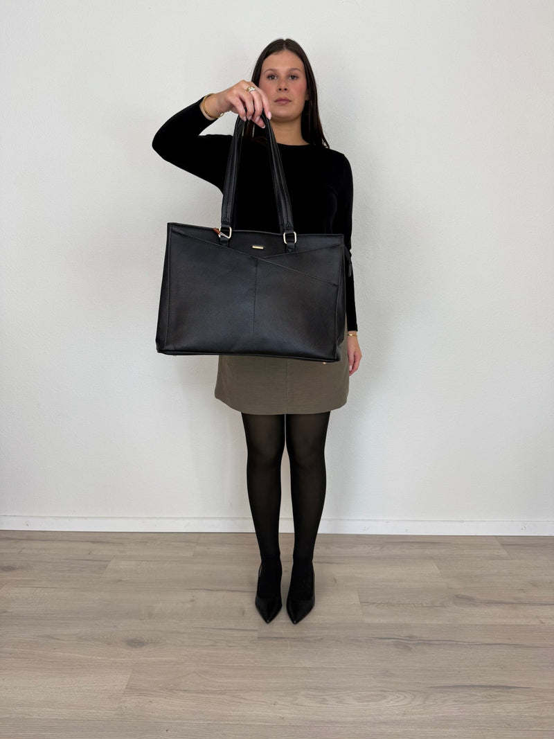 LOVEVOOK_ADDISON LAPTOP BAG BLACK _ ADDISON LAPTOP BAG BLACK _ Ebony Boutique NZ