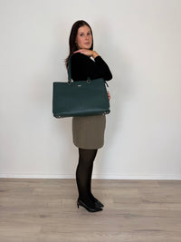 LOVEVOOK_ADDISON LAPTOP BAG FOREST GREEN _ ADDISON LAPTOP BAG FOREST GREEN _ Ebony Boutique NZ