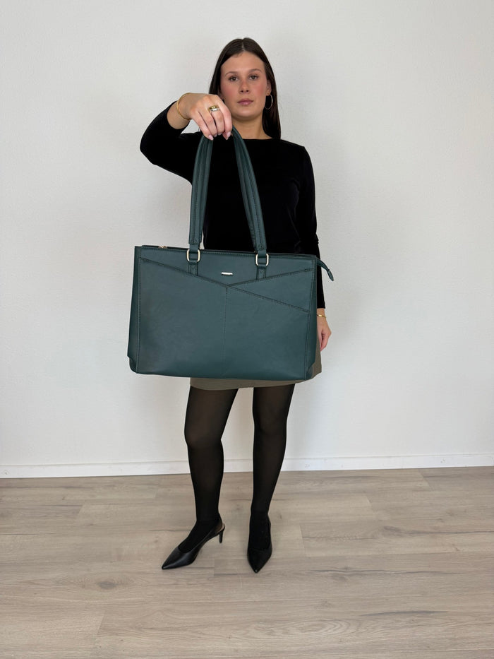 LOVEVOOK_ADDISON LAPTOP BAG FOREST GREEN _ ADDISON LAPTOP BAG FOREST GREEN _ Ebony Boutique NZ
