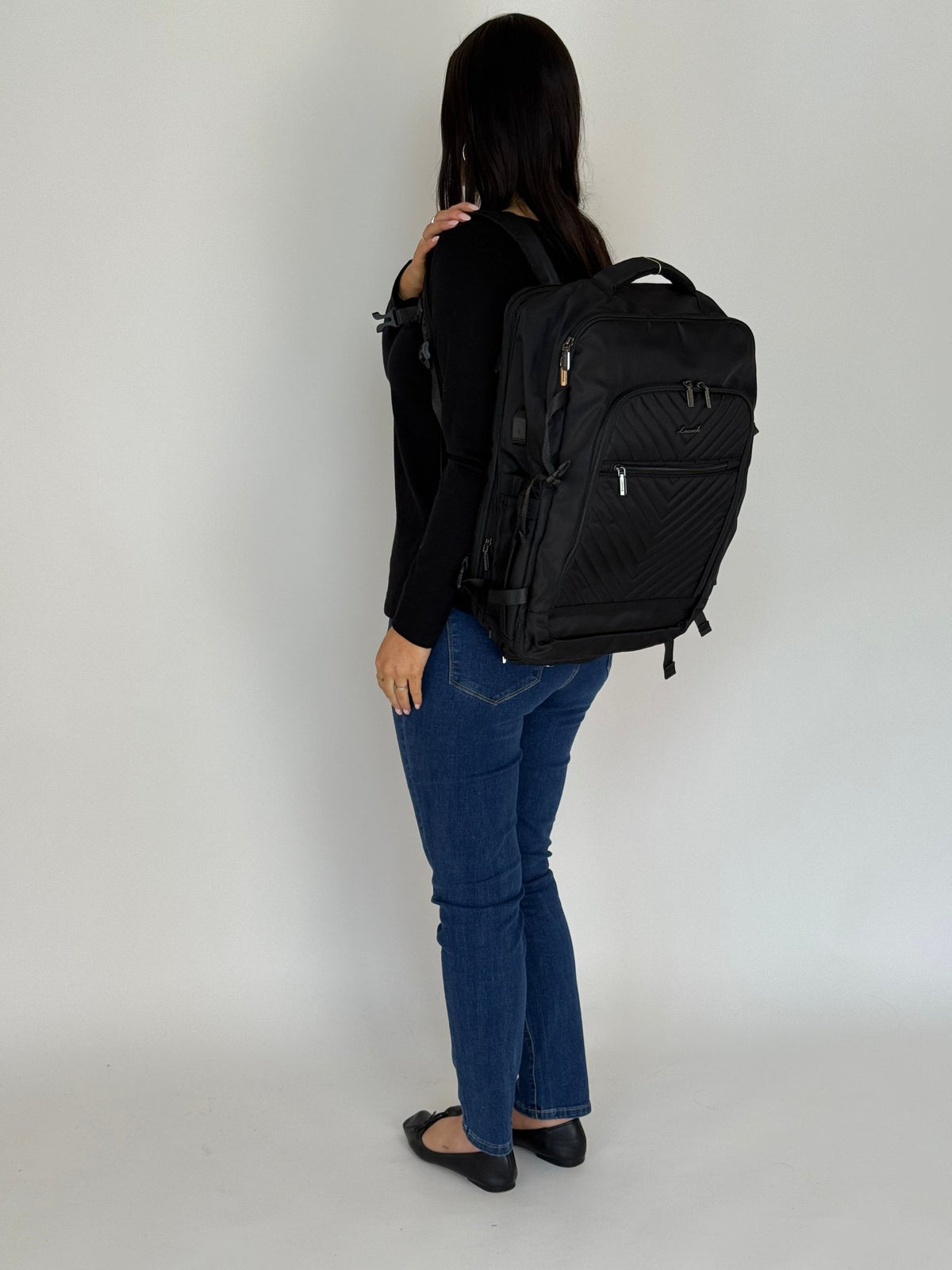 LOVEVOOK_ASHTON TRAVEL BAG BLACK _ ASHTON TRAVEL BAG BLACK _ Ebony Boutique NZ