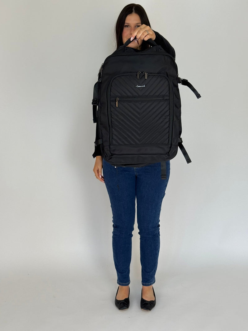 LOVEVOOK_ASHTON TRAVEL BAG BLACK _ ASHTON TRAVEL BAG BLACK _ Ebony Boutique NZ