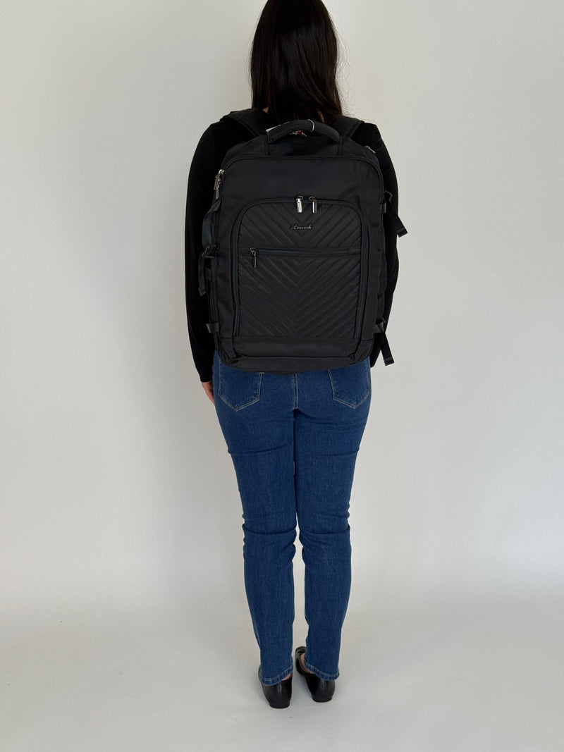 LOVEVOOK_ASHTON TRAVEL BAG BLACK _ ASHTON TRAVEL BAG BLACK _ Ebony Boutique NZ
