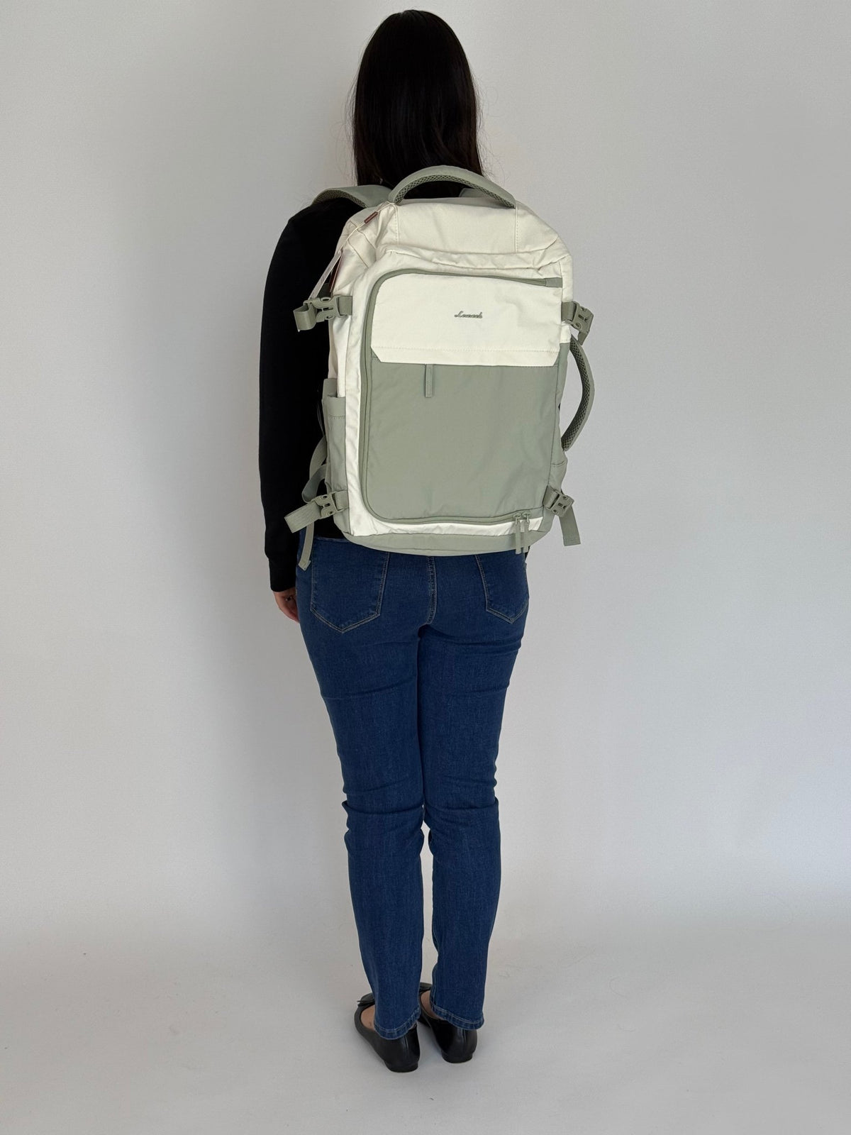 LOVEVOOK_COLORADO TRAVEL BAG VANILLA/SAGE _ COLORADO TRAVEL BAG VANILLA/SAGE _ Ebony Boutique NZ