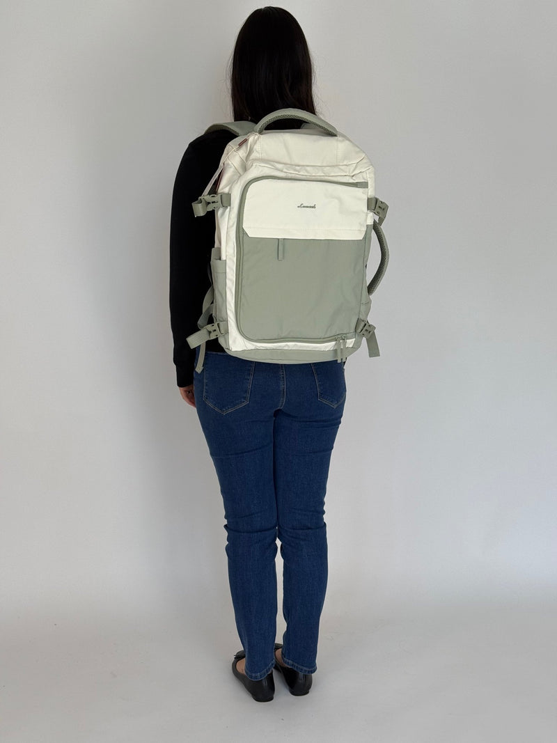 LOVEVOOK_COLORADO TRAVEL BAG VANILLA/SAGE _ COLORADO TRAVEL BAG VANILLA/SAGE _ Ebony Boutique NZ