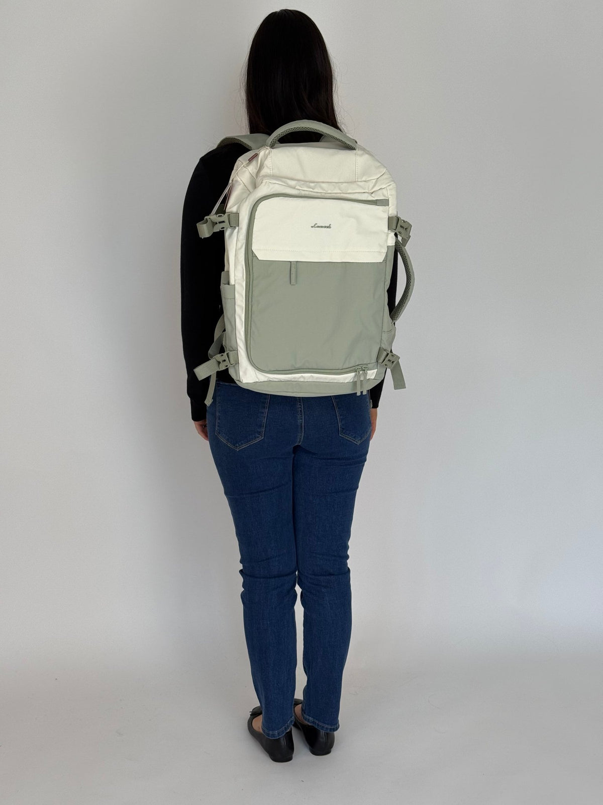 LOVEVOOK_COLORADO TRAVEL BAG VANILLA/SAGE _ COLORADO TRAVEL BAG VANILLA/SAGE _ Ebony Boutique NZ