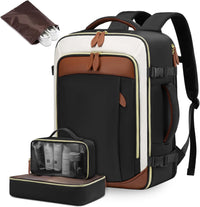 LOVEVOOK_DAKOTA TRAVEL BAG LINEN/BLACK/TAN _ DAKOTA TRAVEL BAG LINEN/BLACK/TAN _ Ebony Boutique NZ