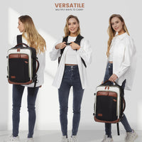 LOVEVOOK_DAKOTA TRAVEL BAG LINEN/BLACK/TAN _ DAKOTA TRAVEL BAG LINEN/BLACK/TAN _ Ebony Boutique NZ