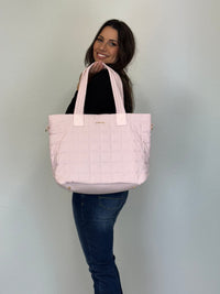 LOVEVOOK_EDEN 15.6 INCH QUILTED LAPTOP BAG BLUSH PINK _ EDEN 15.6 INCH QUILTED LAPTOP BAG BLUSH PINK _ Ebony Boutique NZ