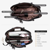 LOVEVOOK_EMBROIDERED DETAIL LAPTOP BAG BLACK _ EMBROIDERED DETAIL LAPTOP BAG BLACK _ Ebony Boutique NZ