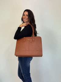 LOVEVOOK_METRO 15.6 INCH LAPTOP BAG TAN _ METRO 15.6 INCH LAPTOP BAG TAN _ Ebony Boutique NZ