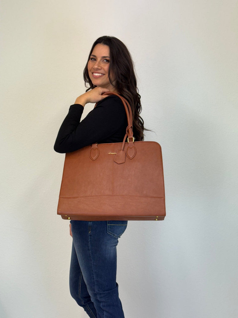 LOVEVOOK_METRO 15.6 INCH LAPTOP BAG TAN _ METRO 15.6 INCH LAPTOP BAG TAN _ Ebony Boutique NZ