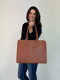 LOVEVOOK_METRO 17 INCH LAPTOP BAG TAN _ METRO 17 INCH LAPTOP BAG TAN _ Ebony Boutique NZ