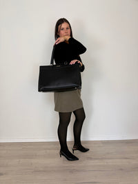 LOVEVOOK_PASADENA LAPTOP BAG BLACK _ PASADENA LAPTOP BAG BLACK _ Ebony Boutique NZ