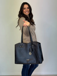 LOVEVOOK_SIENNA LAPTOP BAG BLACK _ SIENNA LAPTOP BAG BLACK _ Ebony Boutique NZ