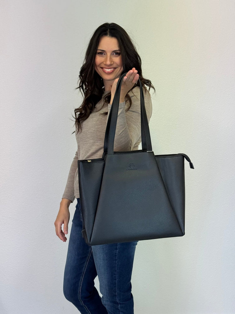 LOVEVOOK_SOPHIA LAPTOP BAG BLACK _ SOPHIA LAPTOP BAG BLACK _ Ebony Boutique NZ