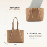 LOVEVOOK_SOPHIA LAPTOP BAG CAMEL _ SOPHIA LAPTOP BAG CAMEL _ Ebony Boutique NZ
