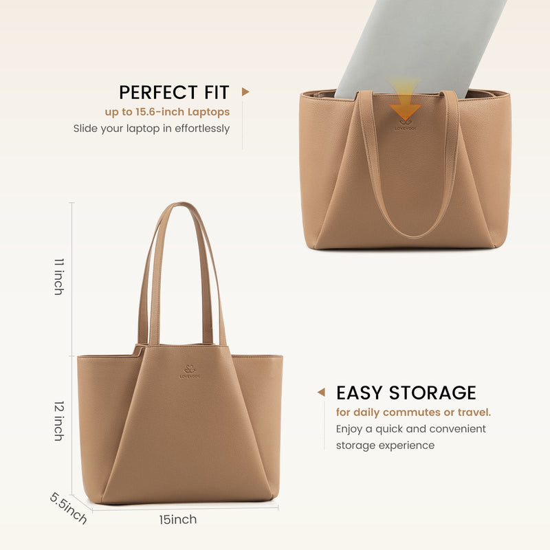 LOVEVOOK_SOPHIA LAPTOP BAG CAMEL _ SOPHIA LAPTOP BAG CAMEL _ Ebony Boutique NZ