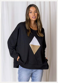 MINIMALIST COLLECTIVE_SHINE BRIGHT LIKE A DIAMOND SWEAT _ SHINE BRIGHT LIKE A DIAMOND SWEAT _ Ebony Boutique NZ