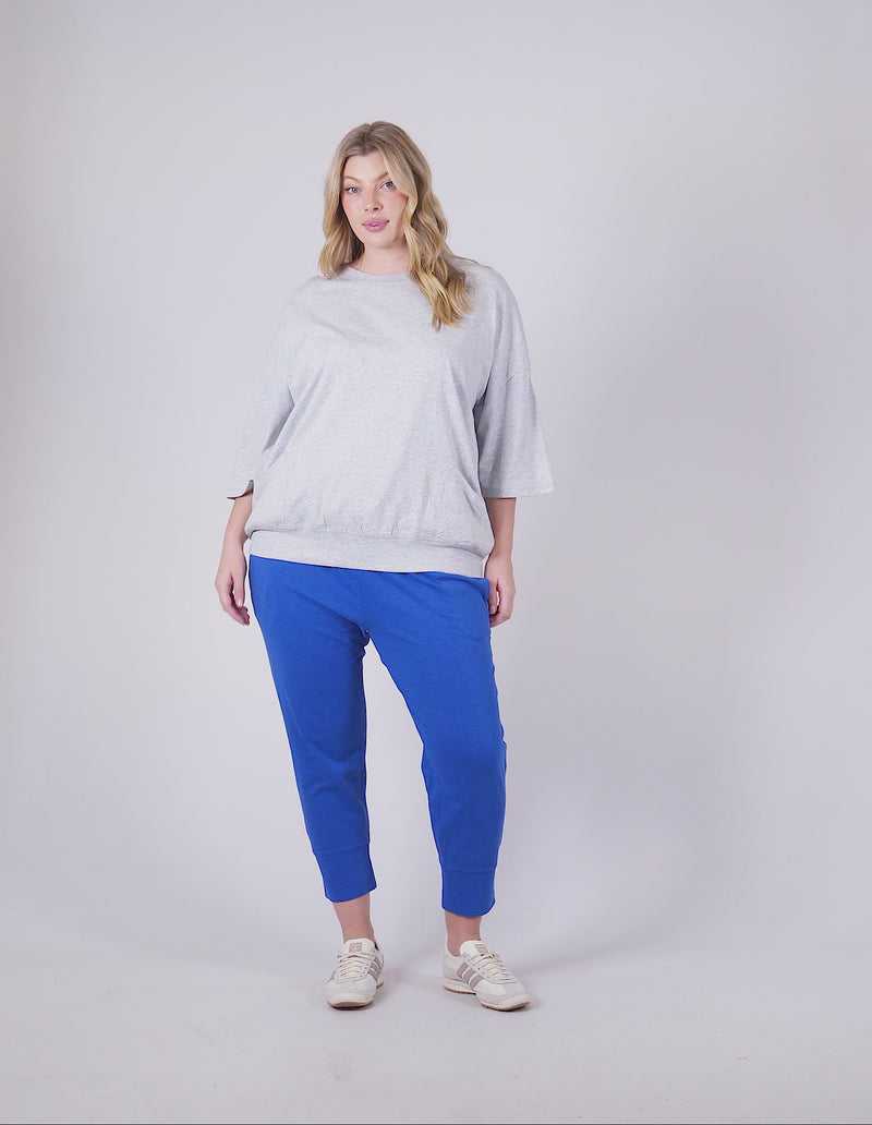 MAZIE SWEAT GREY MARLE