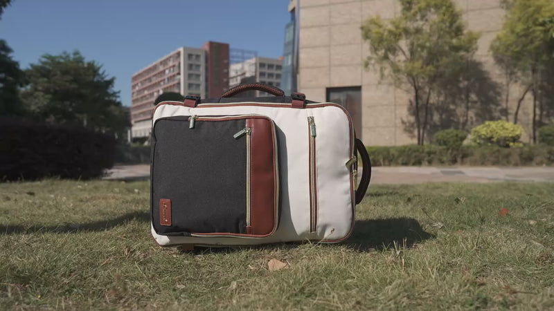 ASPEN TRAVEL BAG LINEN/BLACK/TAN