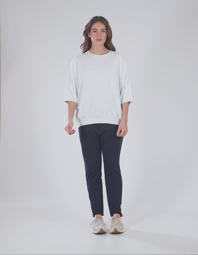 MAZIE SWEAT GREY MARLE