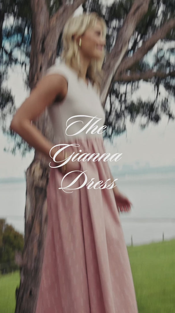 GIANNA DRESS CREAMY BLOSSOM BOWS