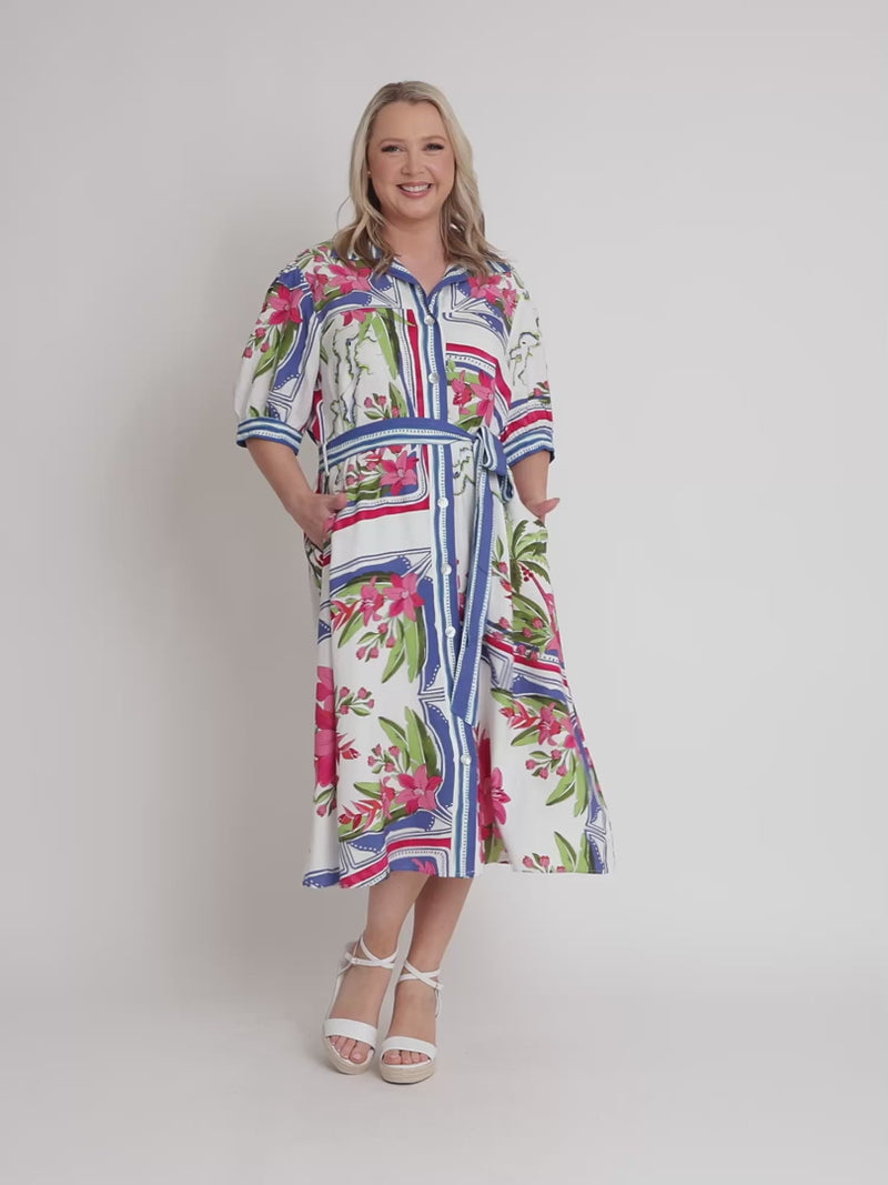 MONACO DRESS SARDINIA BLUE