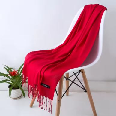 PASHMINA SCARF CASHMERE RED